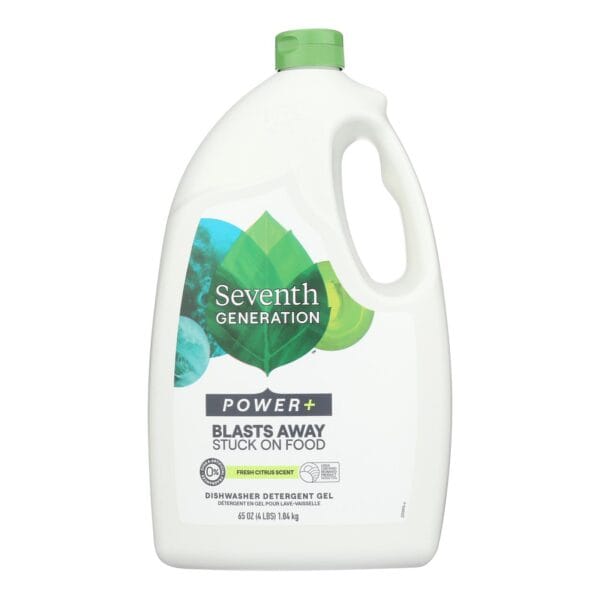 Seventh Generation Ultra Power Plus Dishwasher Detergent Gel - Fresh Citrus - Case of 6 - 65 oz. - Image 2