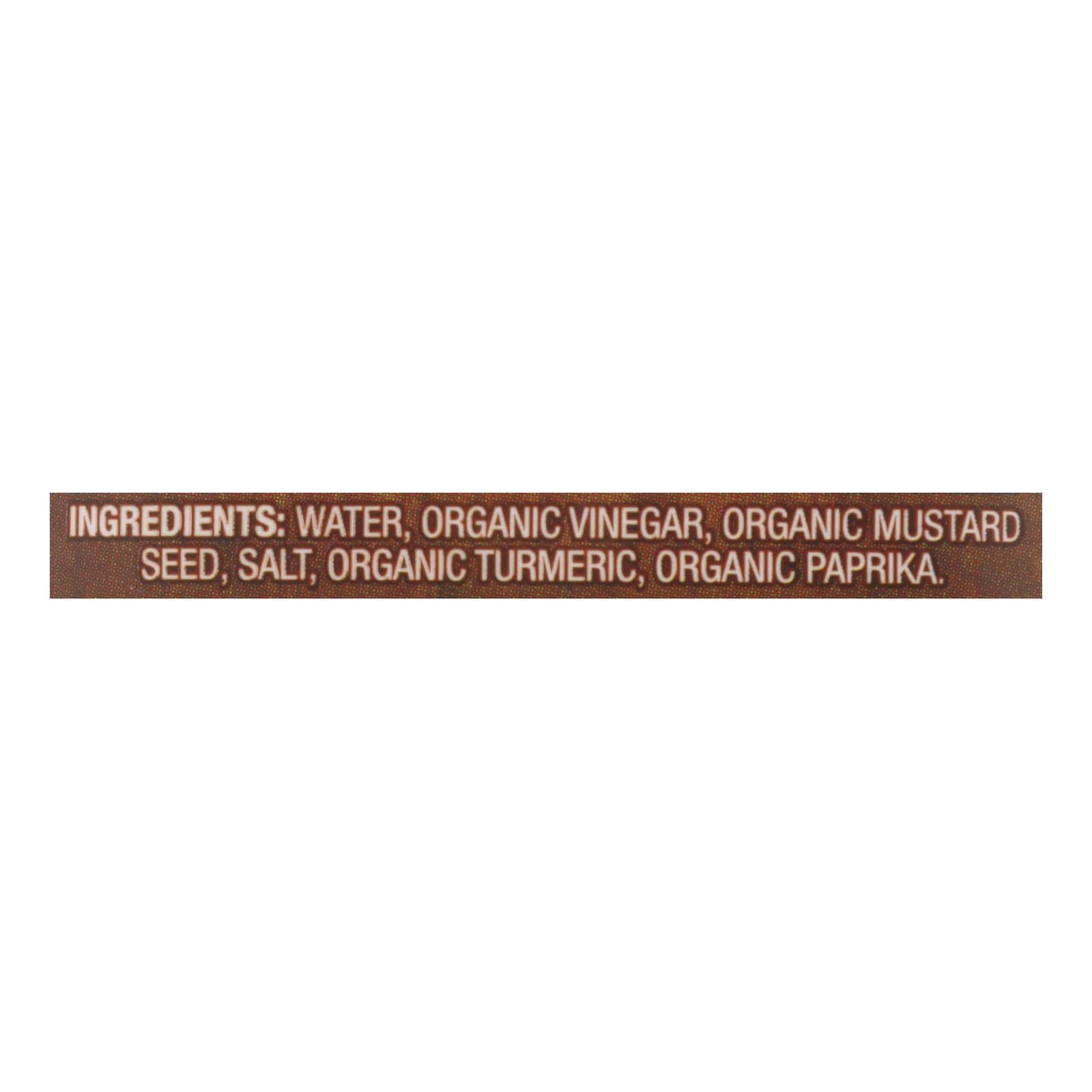 Organic Ville Organic Yellow - Mustard - Case of 12 - 12 oz. - Image 2