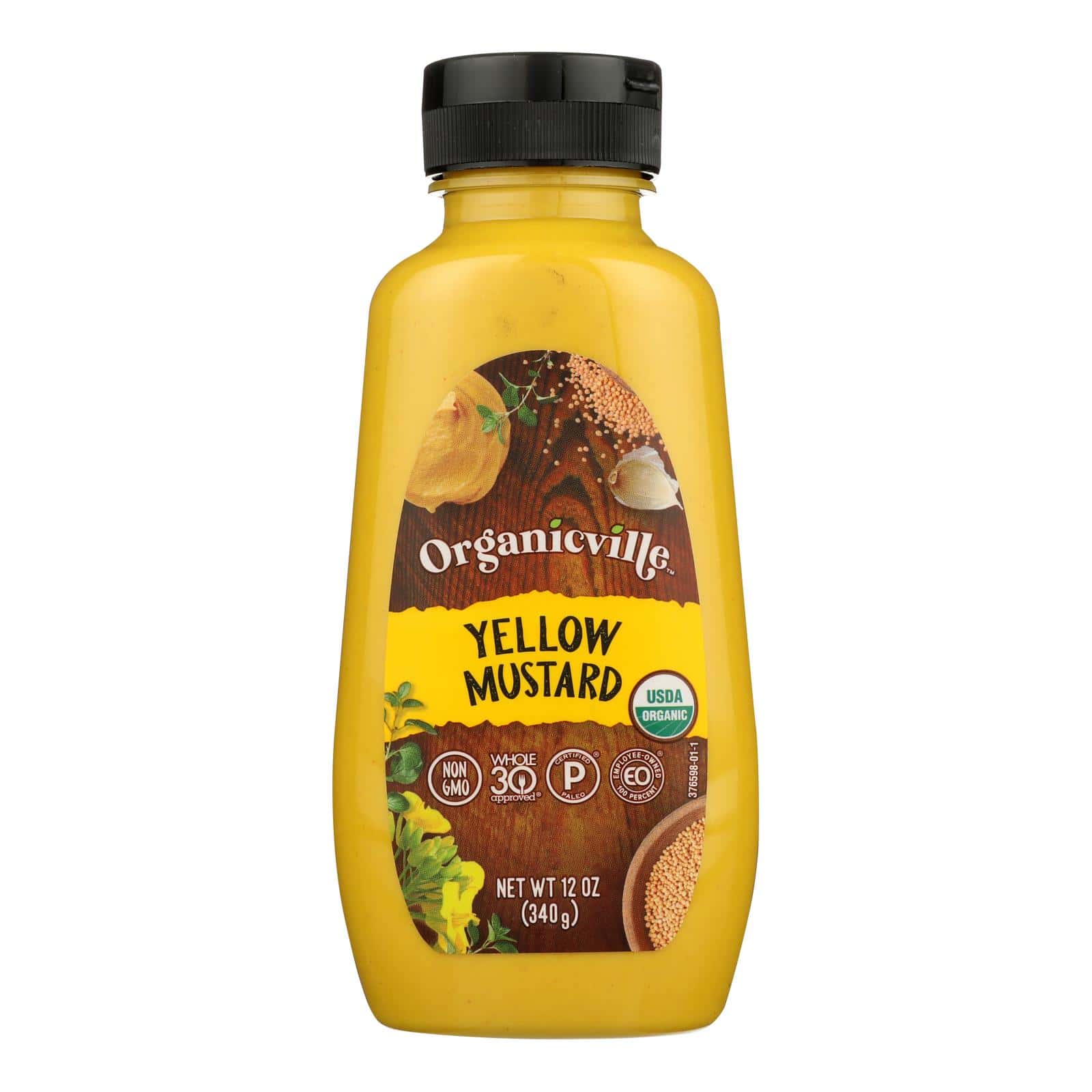 Organic Ville Organic Yellow - Mustard - Case of 12 - 12 oz. - Image 3
