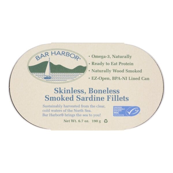 Bar Harbor - Smoked Sardine Fillets - Case of 12 - 6.7 oz. - Image 2