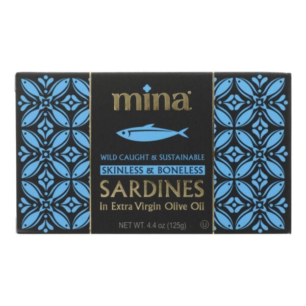 Mina - Sardines Sk/bo In Evoo - Case of 12-4.4 OZ