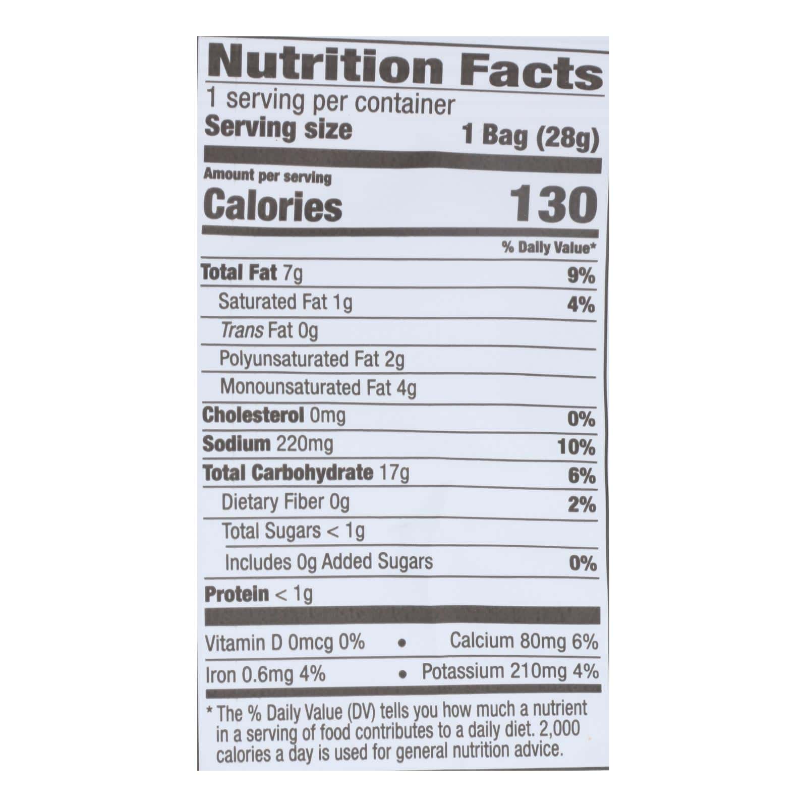 Sensible Portions Garden Veggie Straws - Sea Salt - Case of 24 - 1 oz. - Image 2