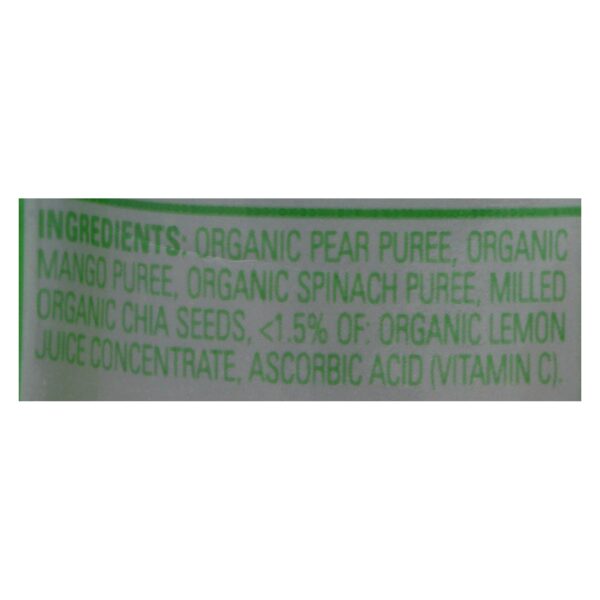 Happy Baby HappyTot Organic Superfoods Spinach Mango and Pear - 4.22 oz - Case of 16 - Image 3