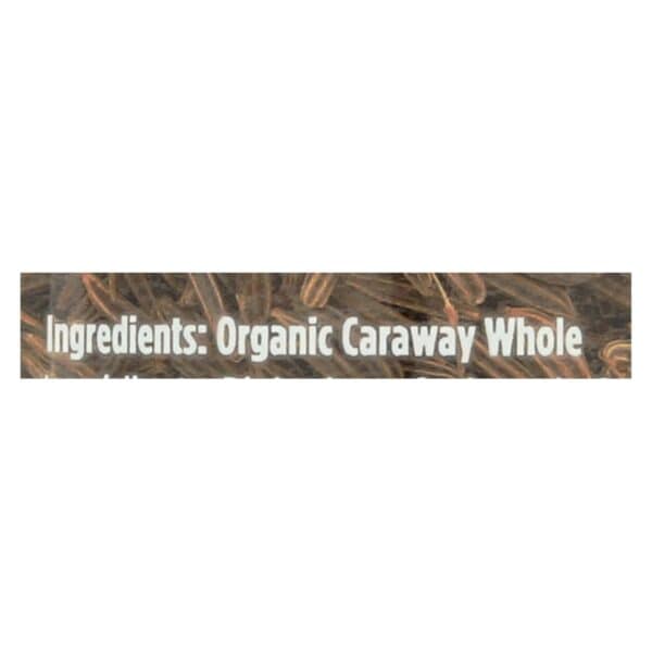 Spicely Organics - Caraway Seeds - Case of 3 - 1.6 OZ