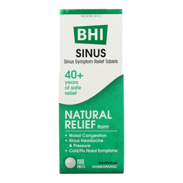 BHI - Sinus Relief - 100 Tablets - Image 2