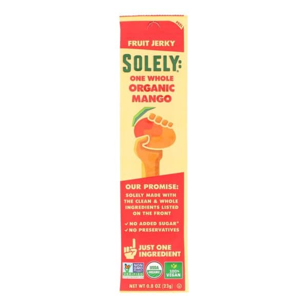 Solely Fruit - Fruit Jerky Mango - Case of 12 - .8 OZ - Image 2