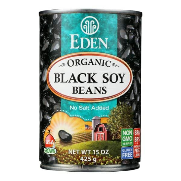 Eden Foods Organic Black Soy Beans - Case of 12 - 15 oz. - Image 3