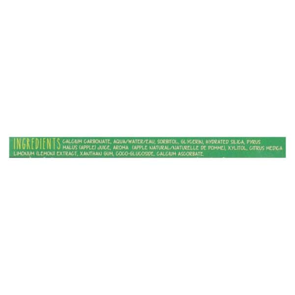 The Green Beaver Toothpaste - Green Apple Toothpaste - Case of 1 - 2.5 fl oz. - Image 2