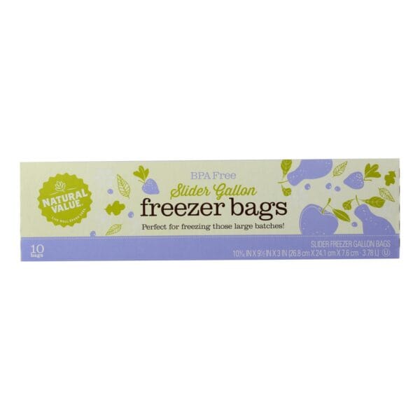 Natural Value - Storage Bags Gallon Frzr - Case of 12 - 10 CT