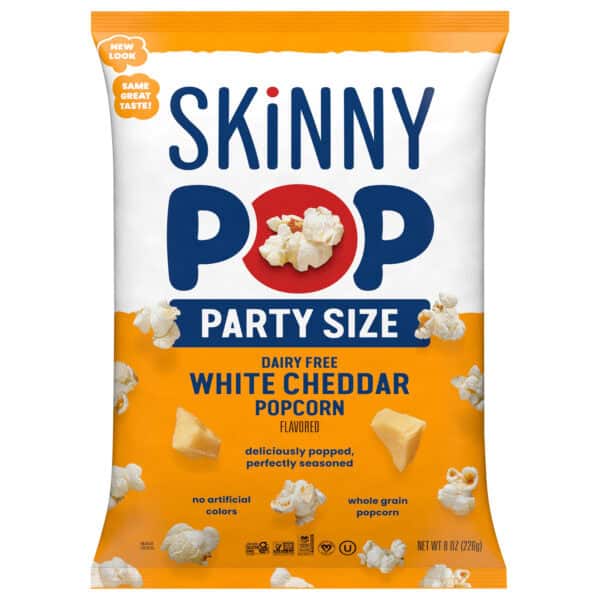Skinnypop Popcorn - Pcrn Wht Ched Family Size - Case of 6-8 OZ - Image 2