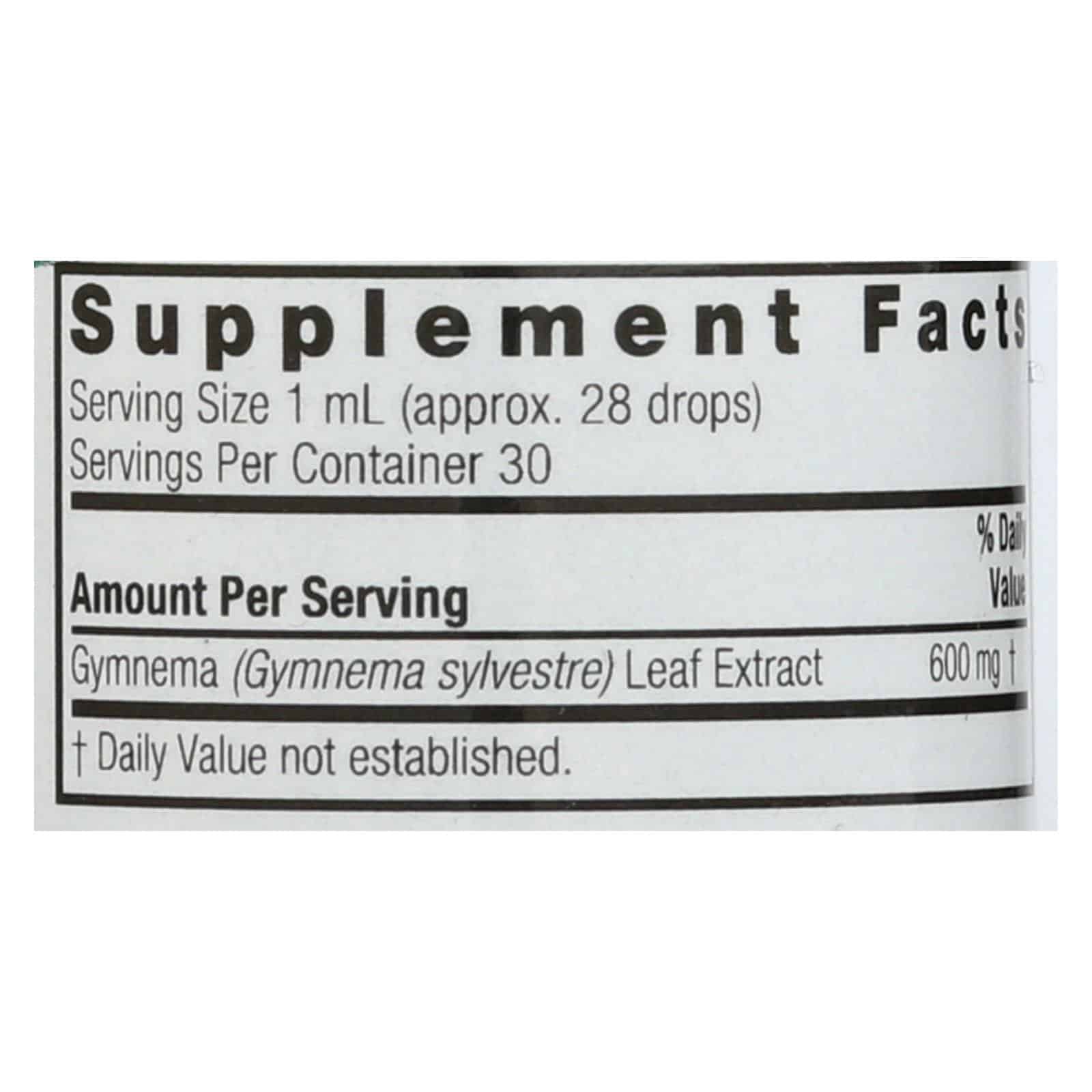 Nature's Answer - Gymnema Leaf Alcohol Free - 1 fl oz - Image 3