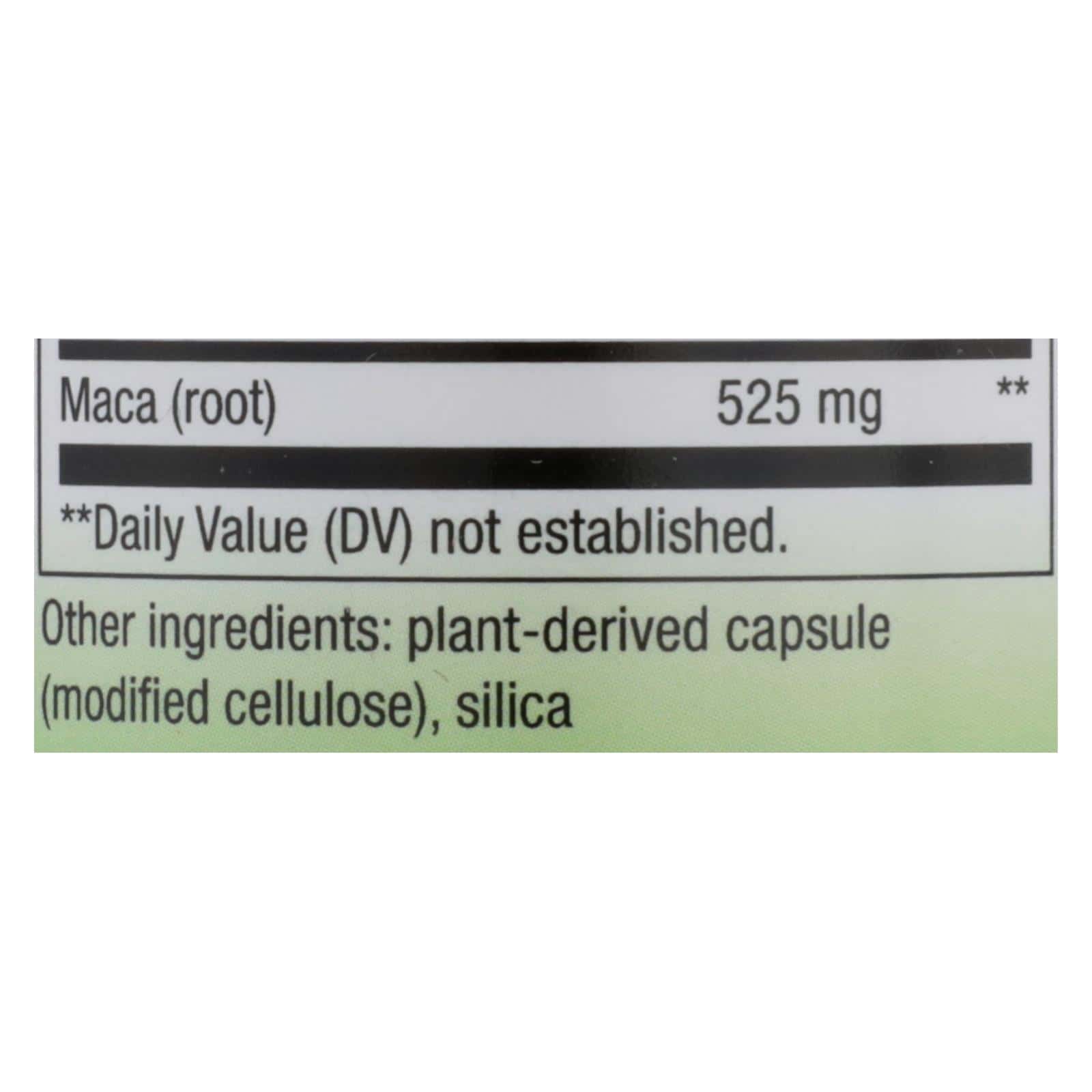 Nature's Way - Maca Root - 100 Capsules - Image 2