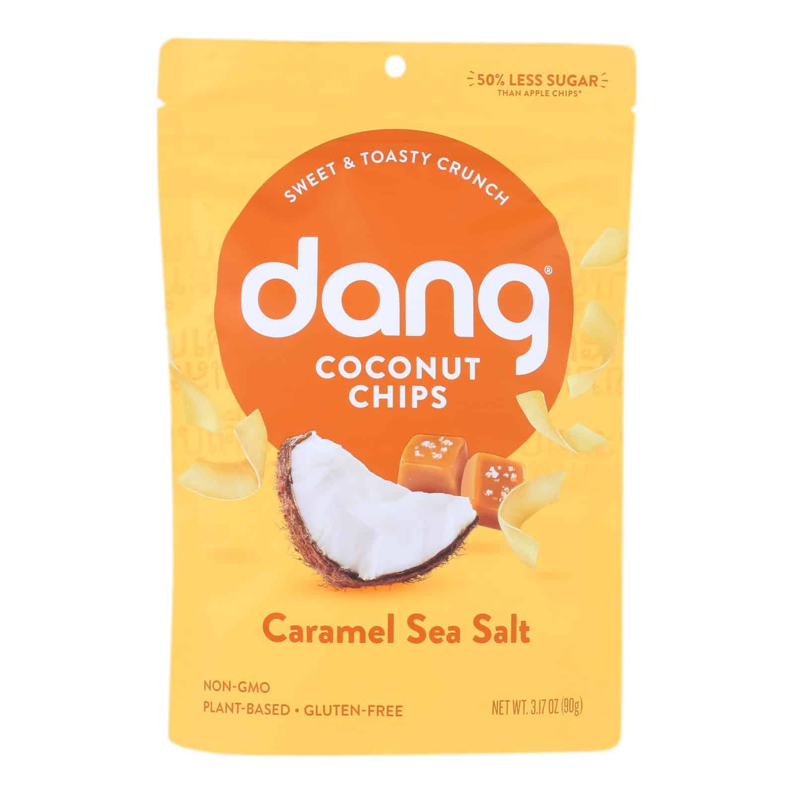 Dang - Toasted Coconut Chips - Caramel Sea Salt - Case of 12 - 3.17 oz. - Image 2