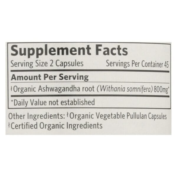 Organic India Wellness Supplements, Ashwagandha  - 1 Each - 90 VCAP - Image 2