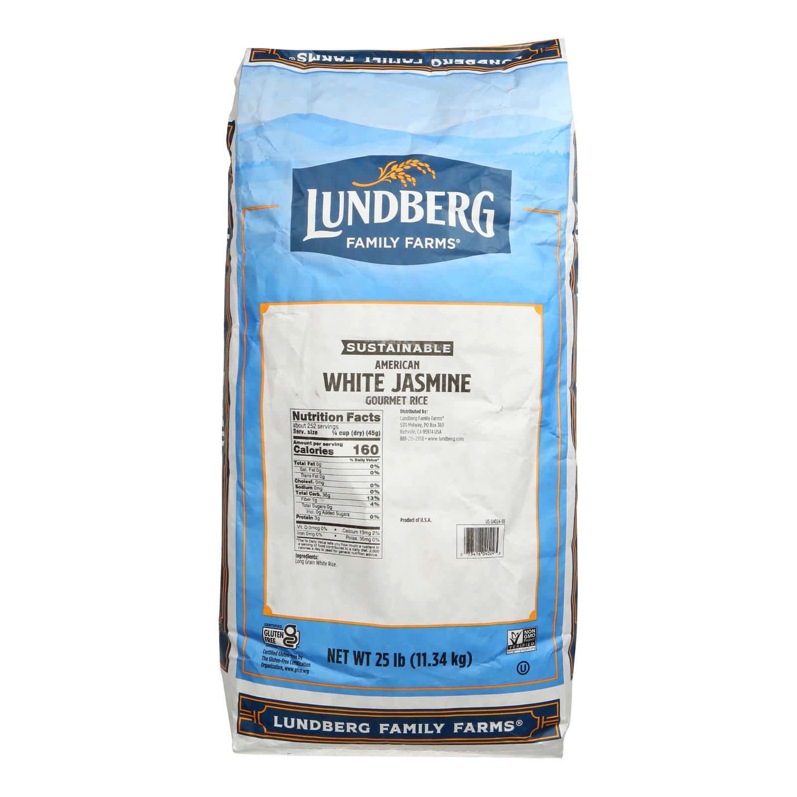 Lundberg Family Farms EcoFarmed Rice Jasmine White - Single Bulk Item - 25LB - Image 3