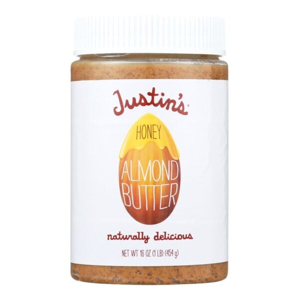 Justin's Nut Butter Almond Butter - Honey - Case of 6 - 16 oz. - Image 2