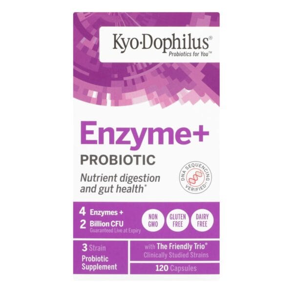 Kyolic - Kyo-Dophilus Probiotics Plus Enzymes - 120 Capsules - Image 2