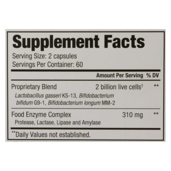 Kyolic - Kyo-Dophilus Probiotics Plus Enzymes - 120 Capsules - Image 3