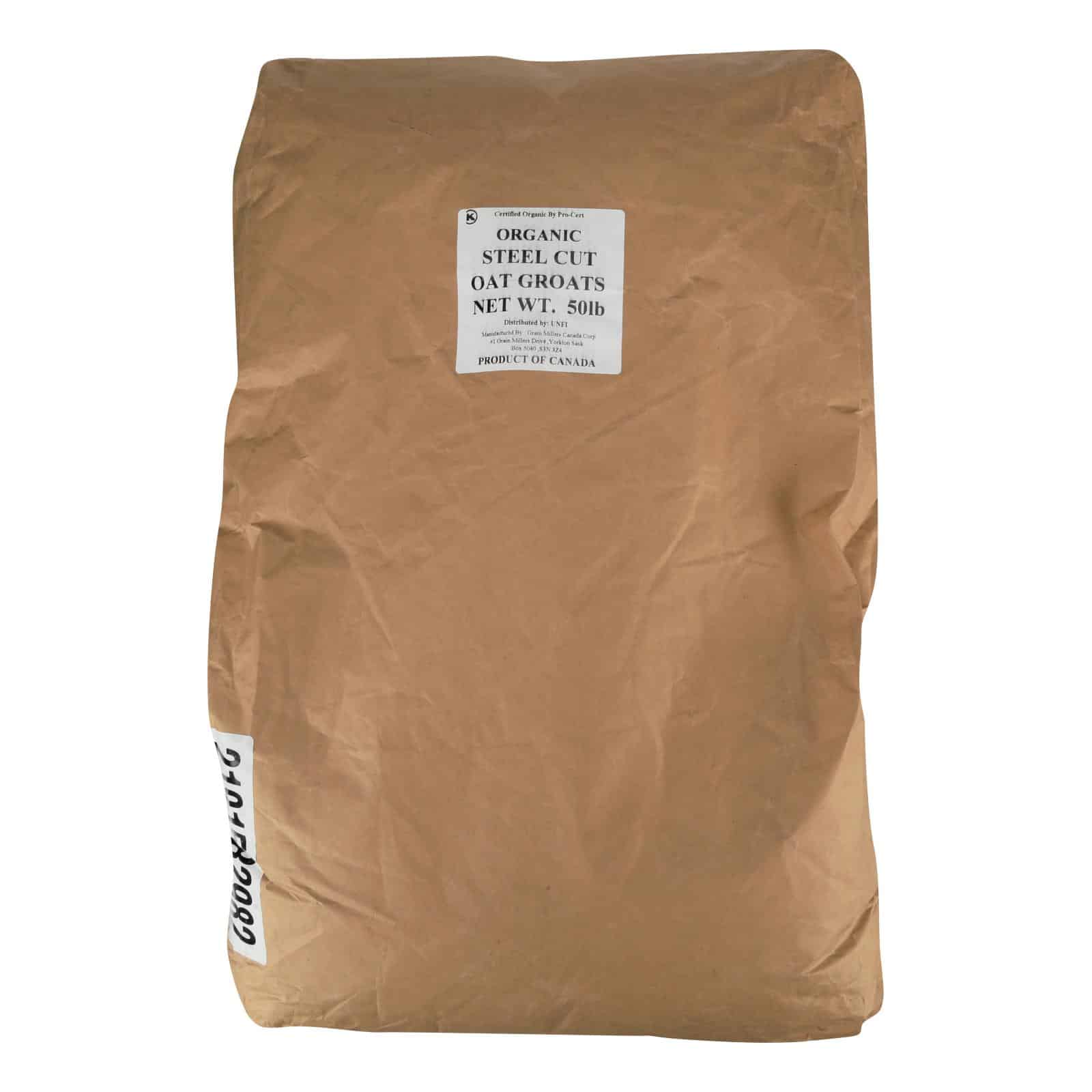 Bulk Grains Organic Steel Cut Oats - Single Bulk Item - 50LB