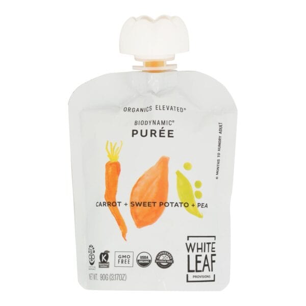 White Leaf Provisions - Baby Food Crt Sweet Pot Pe - Case of 6 - 3.17 OZ