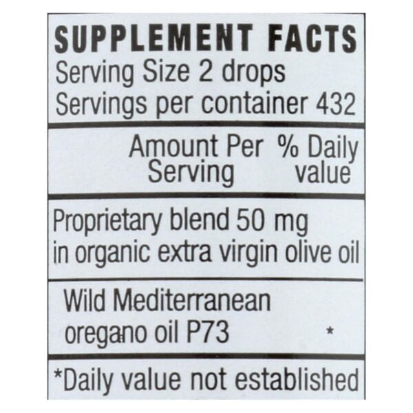 North American Herb and Spice Oreganol Super Strength - 1 oz - Image 2