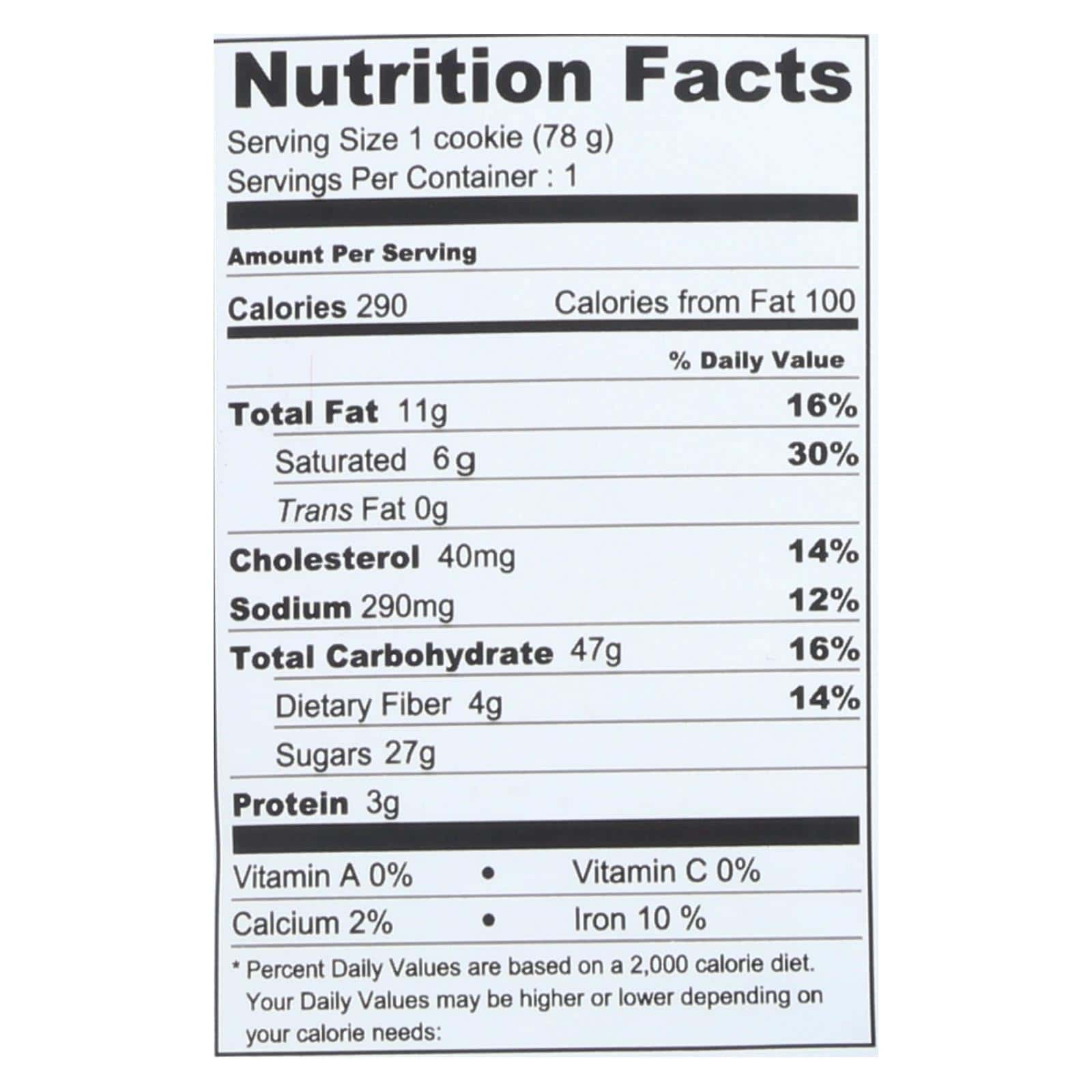 Wow Baking Cookie - Oregon Oatmeal - Case of 12 - 2.75 oz. - Image 2