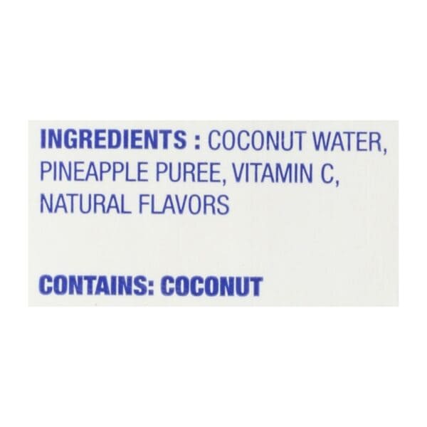 C2O - Pure Coconut Water - Pineapple - Case of 12 - 33.8 fl oz. - Image 3