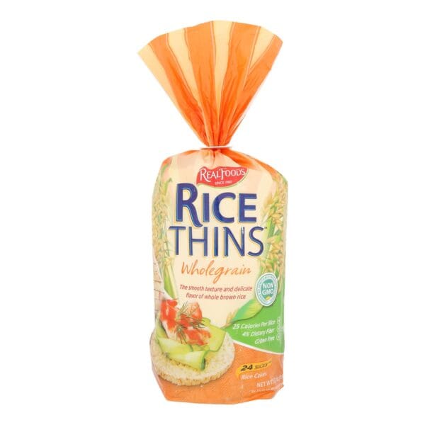 Real Foods Wholegrain Rice Thins - Case of 6 - 5.3 oz. - Image 3