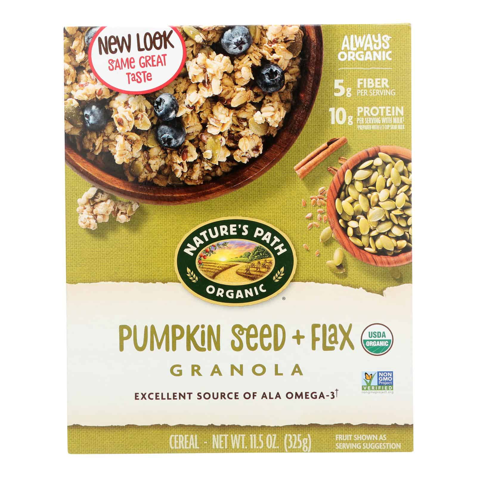 Nature's Path Organic Flax Plus Granola - Pumpkin - Case of 12 - 11.5 oz. - Image 3