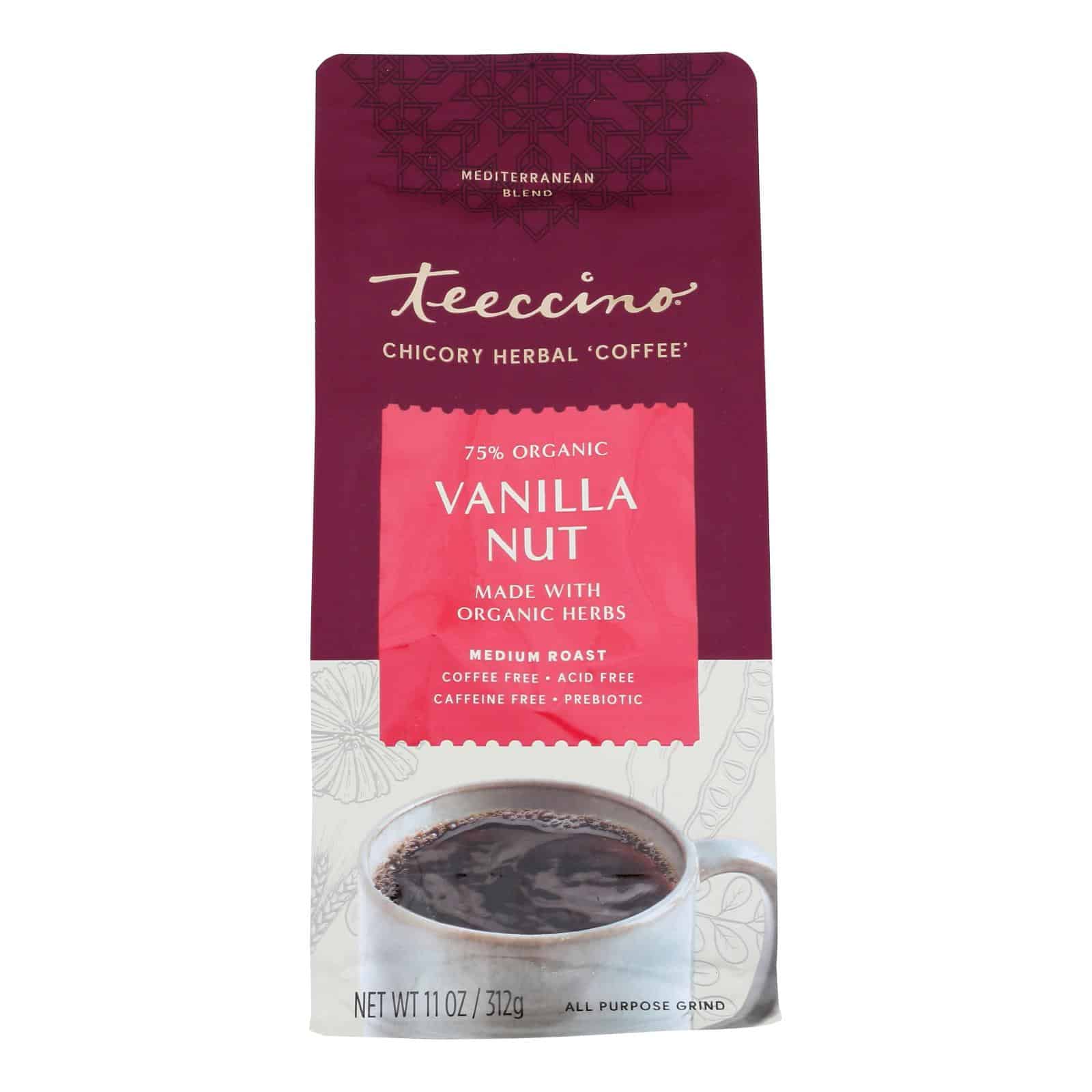 Teeccino Mediterranean Herbal Coffee Vanilla Nut - 11 oz - Case of 6 - Image 2