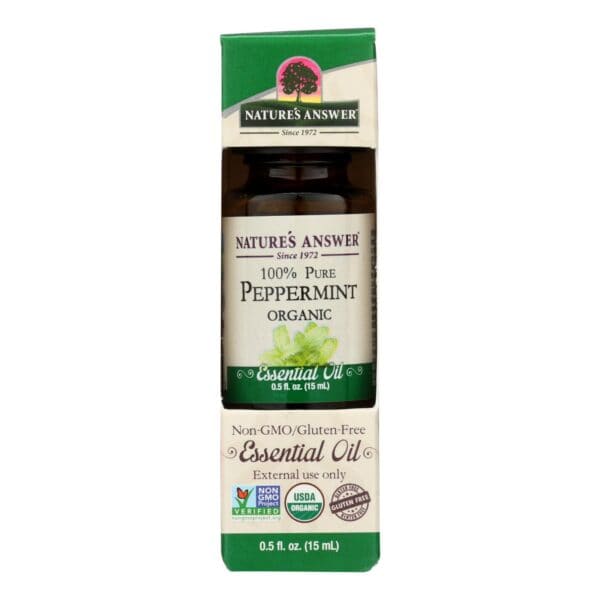 Nature's Answer - Organic Essential Oil - Peppermint - 0.5 oz. - Image 2
