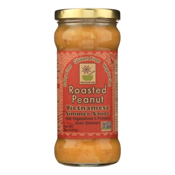 Star Anise Foods Roasted Peanut Vietnamese Simmer Sauce  - Case of 6 - 12 OZ - Image 2