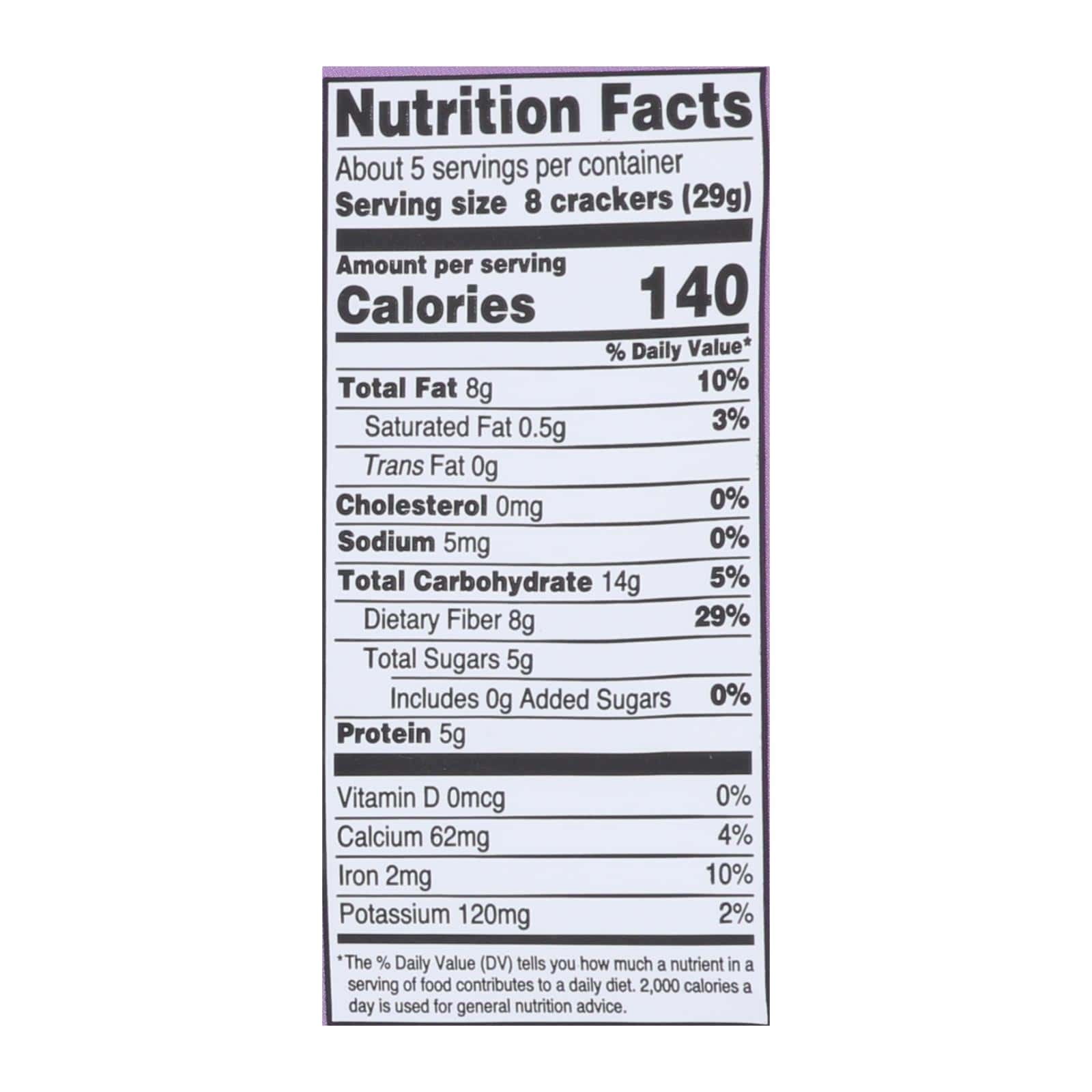 Doctor In The Kitchen - Organic Flax Seed Crackers - Cinnamon and Currants - Case of 6 - 5 oz. - Image 2