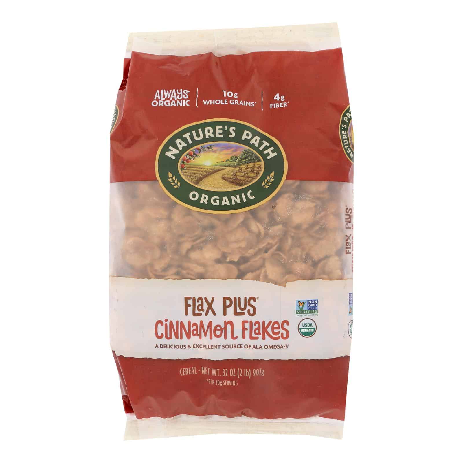 Nature's Path Organic Flax Plus Cereal - Cinnamon - Case of 6 - 32 oz. - Image 2