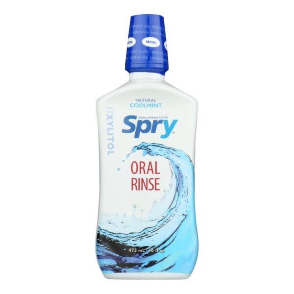 Spry Natural Oral Rinse - Cool Mint - 16 Fl oz. - Image 2