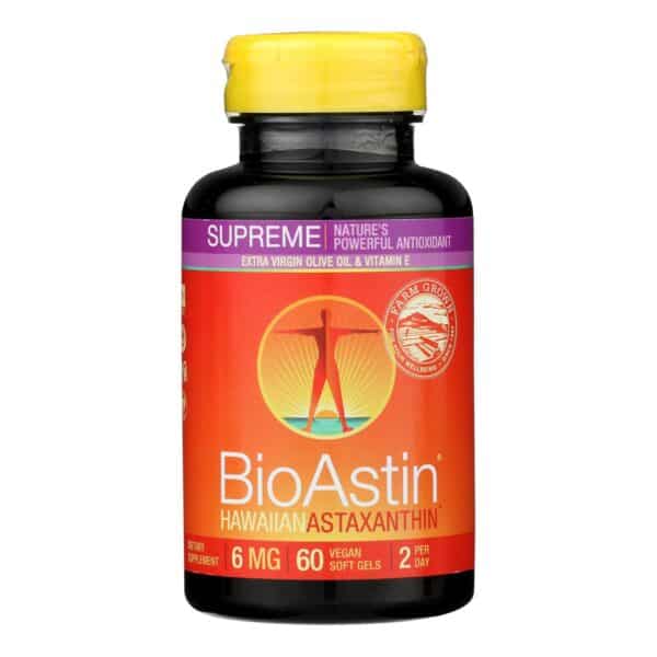 Nutrex Hawaii BioAstin Supreme - 6 mg - 60 Vegetarian Softgels - Image 3