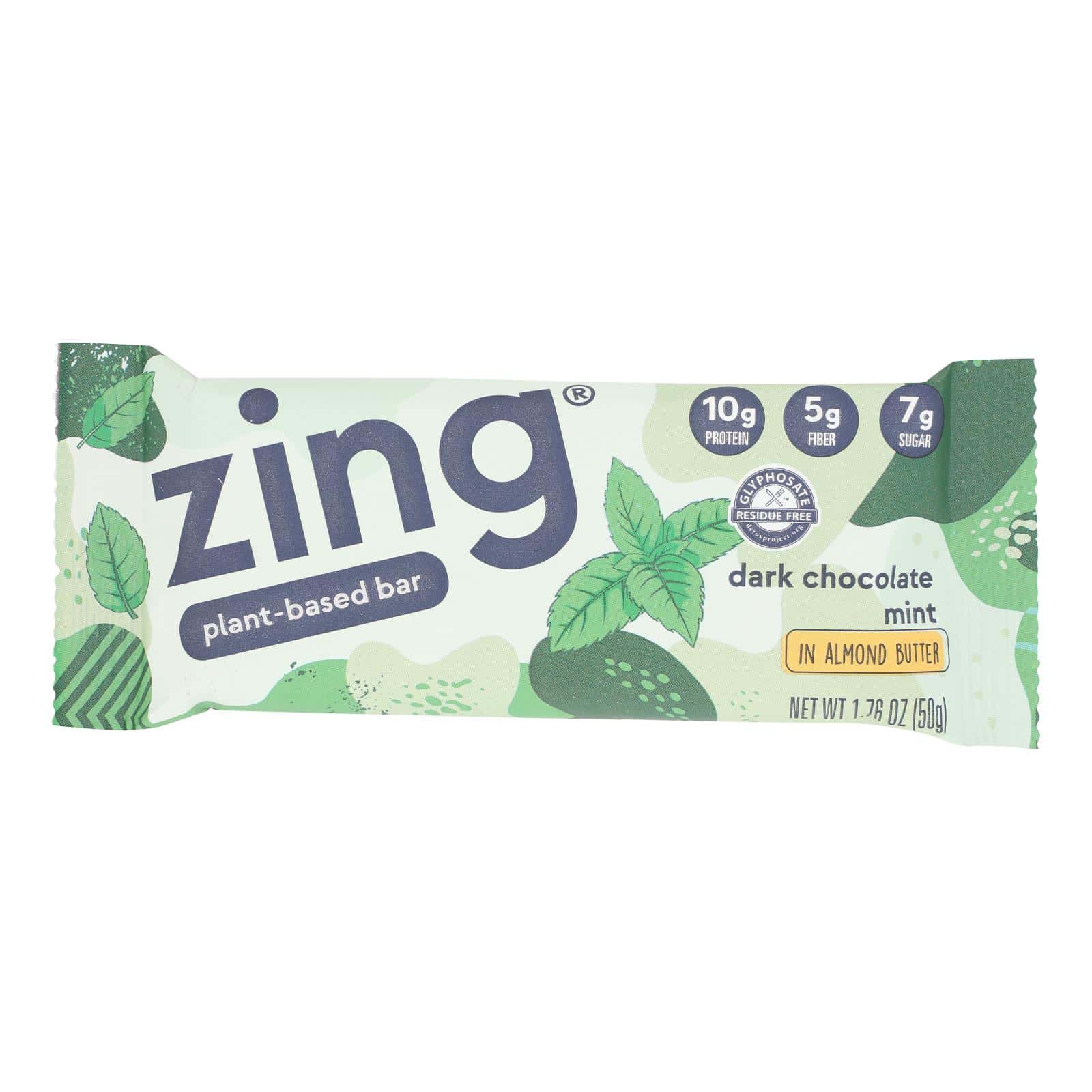 Zing Bars - Nutrition Bar - Dark Chocolate Sunflower Mint - Nut Free - 1.76 oz Bars - Case of 12 - Image 3