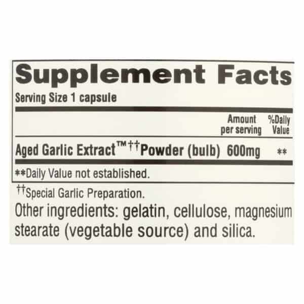 Kyolic - Aged Garlic Extract Cardiovascular Extra Strength Reserve - 60 Capsules - Image 3