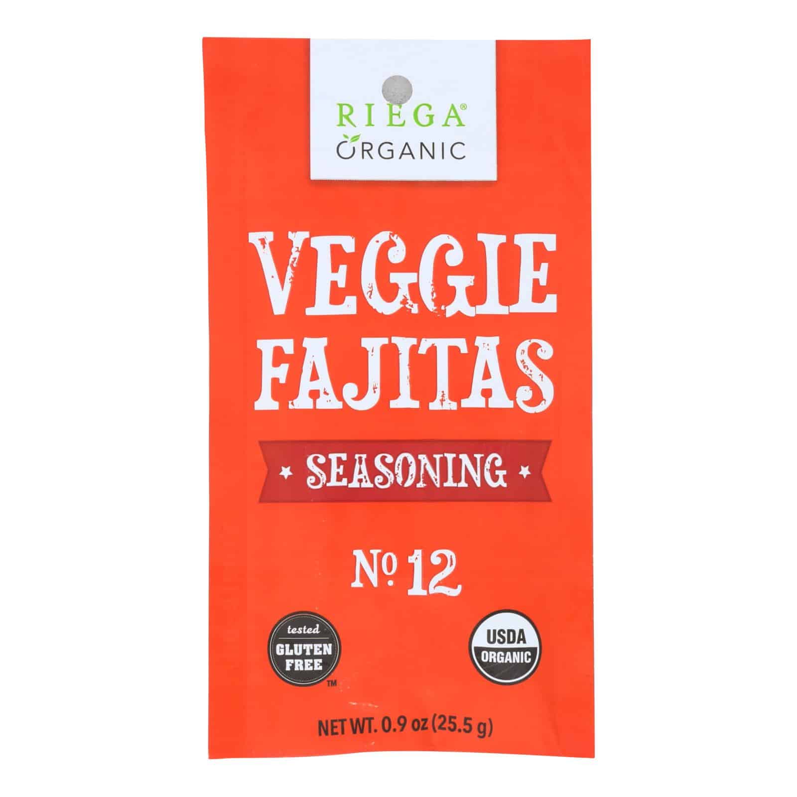 Riega Foods Seasoning - Organic - Veggie Fajitas - No. 12 - .9 oz - case of 8 - Image 3