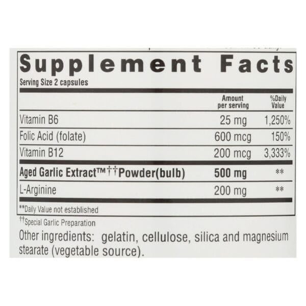 Kyolic - Aged Garlic Extract Total Heart Health Formula 108 - 100 Capsules - Image 2