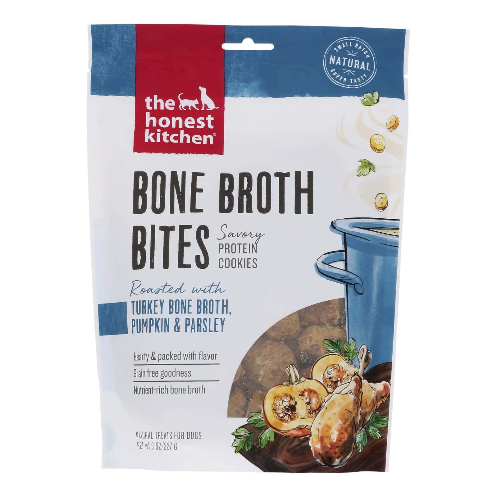 The Honest Kitchen - Dog Trt Bites Turkey Pumpkin - Case of 6-8 OZ