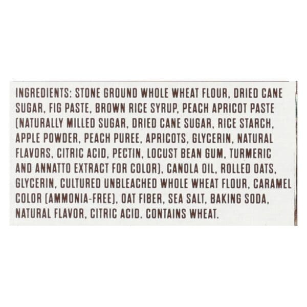 Nature's Bakery Stone Ground Whole Wheat Fig Bar - Peach Apricot - 2 oz - Case of 6 - Image 3