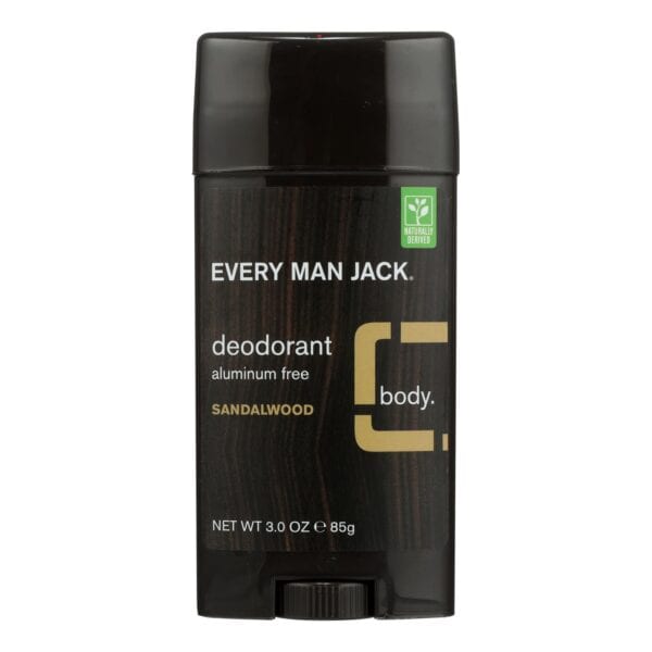 Every Man Jack Body Deodorant - Sandalwood - Aluminum Free - 3 oz - Image 2