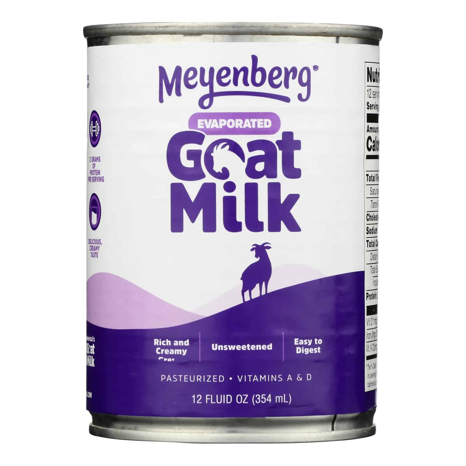 Meyenberg Evaporated Goat Milk - Case of 12 - 12 Fl oz. - Image 3