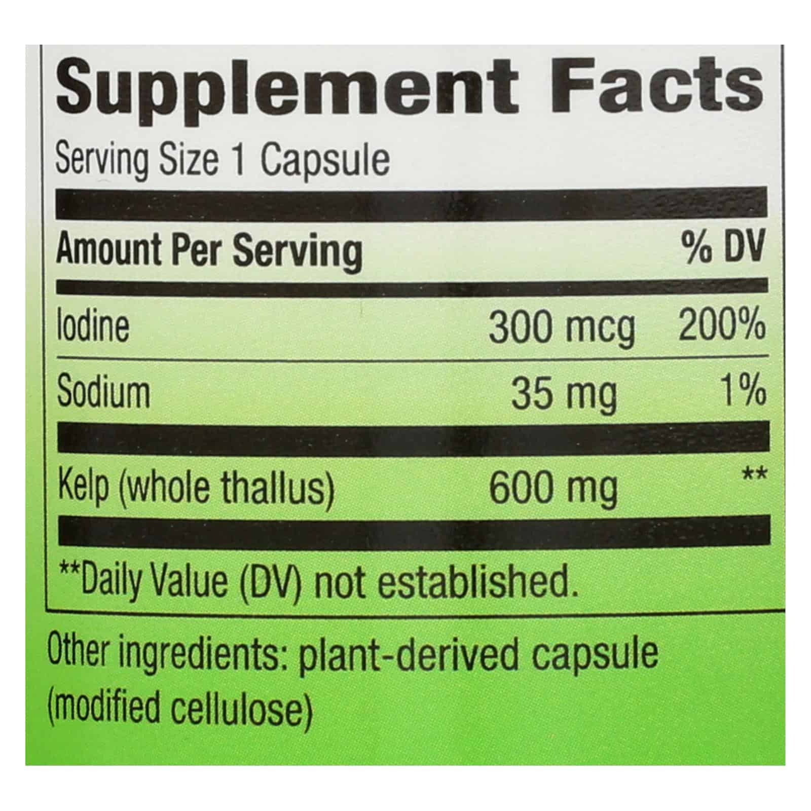 Nature's Way - Kelp - 100 Capsules - Image 2
