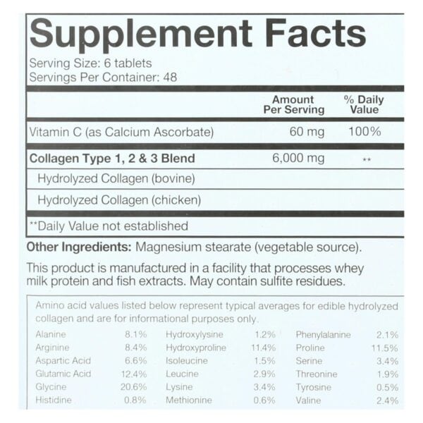 Youtheory Collagen - Type 1 and 2 and 3 - 290 Tablets - Image 3