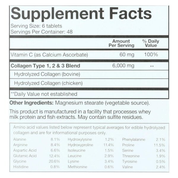 Youtheory Collagen - Type 1 and 2 and 3 - 290 Tablets