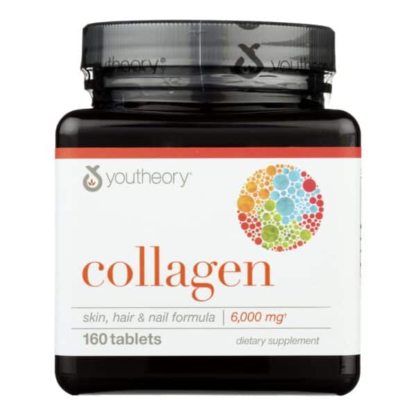 Youtheory Collagen - Type 1 and 2 and 3 - Advanced Formula - 160 Tablets - Image 2