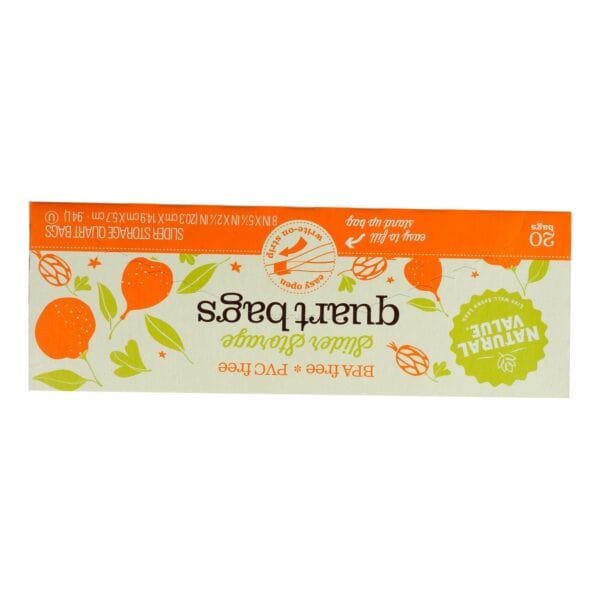 Natural Value - Nv Qt Slidr Storage Bags - Case of 12 - 20 CT