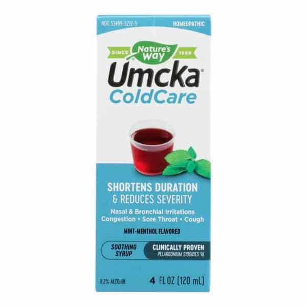 Nature's Way - Umcka ColdCare Syrup Menthol - 4 fl oz